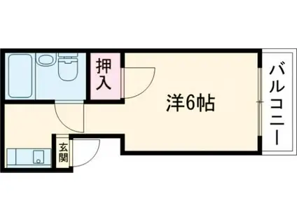 LIBRA大東(1K/3階)の間取り写真