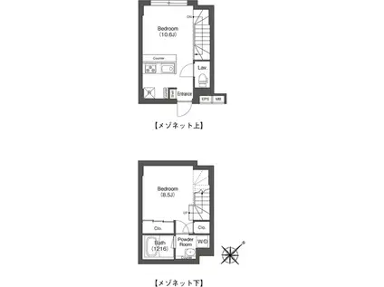 エスタート大井町フォレスト(1LDK/3階)の間取り写真