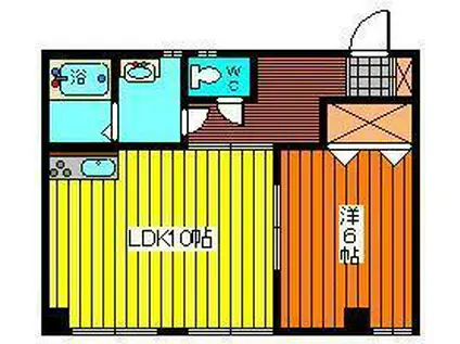 サンライズタカナオ(1LDK/3階)の間取り写真