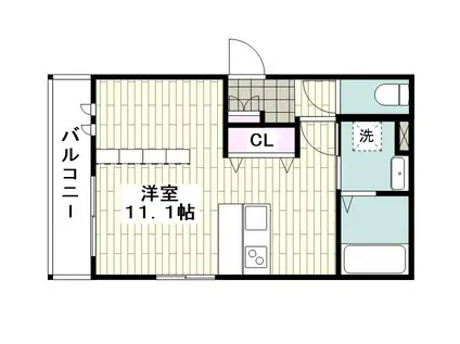 MAISON SERENO(ワンルーム/1階)の間取り写真