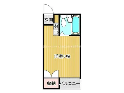 グランソシエ住之江(ワンルーム/2階)の間取り写真