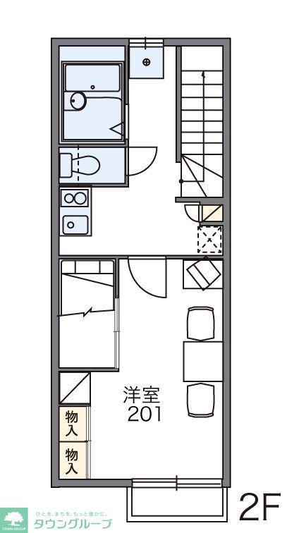 レオパレスPROSPER(1K/2階)の間取り写真