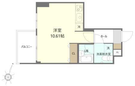 HOPE CITY秋葉原(ワンルーム/11階)の間取り写真