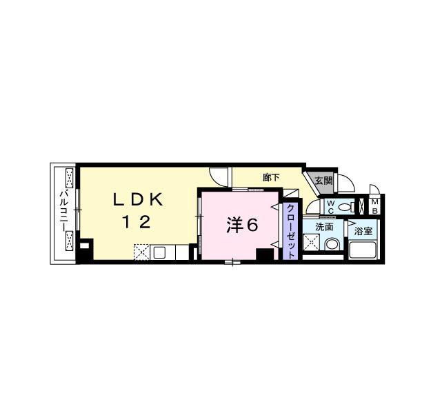 SAUSALITO(1LDK/2階)の間取り写真