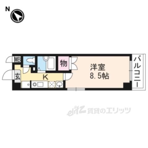 アートプラザ野路(1K/3階)の間取り写真