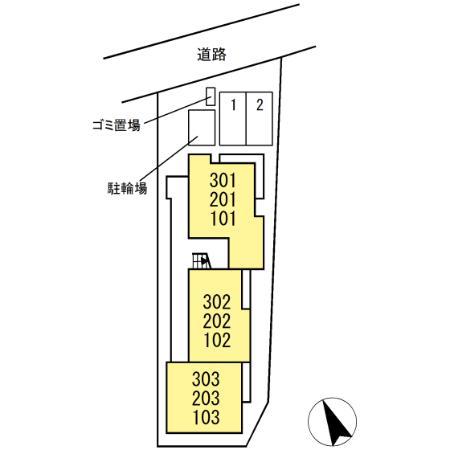 プエンテ(1LDK/1階)の間取り写真