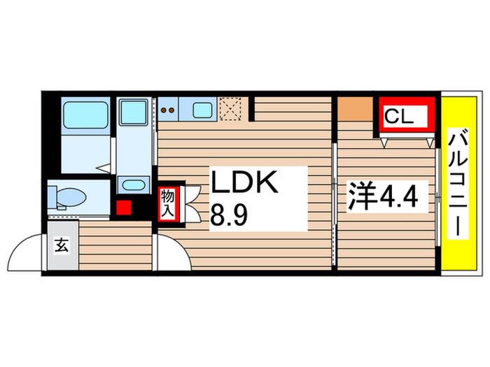 アルペジオ(1LDK/3階)の間取り写真