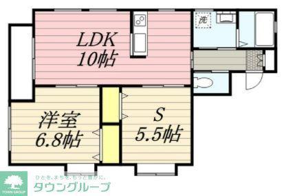 プレジール南与野(1SLDK/2階)の間取り写真