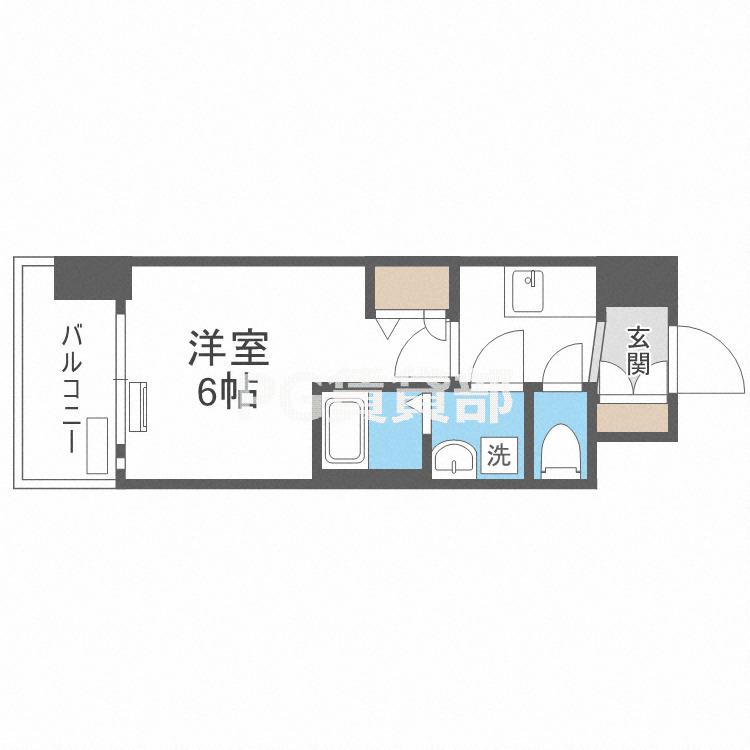 レオンコンフォート難波西III(1K/5階)の間取り写真