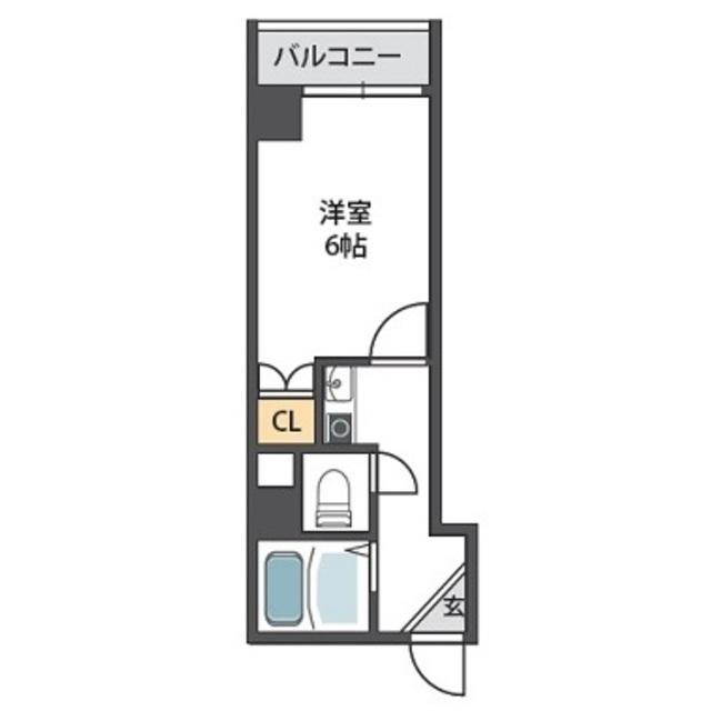 VIVANT青木(1K/3階)の間取り写真