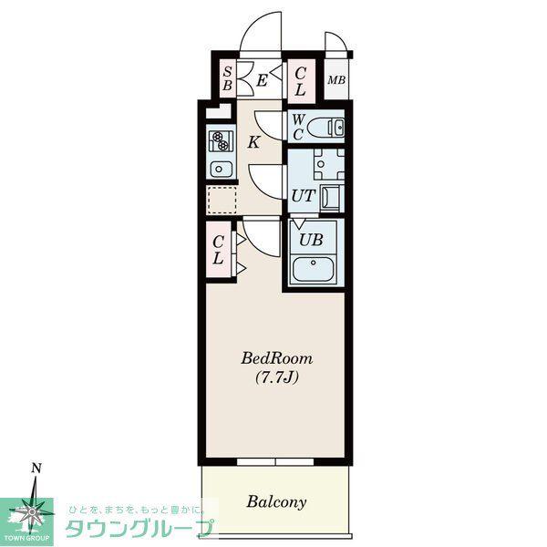 S-RESIDENCE堀田ノース II(1K/5階)の間取り写真
