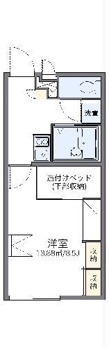 レオパレスプロシード(1K/2階)の間取り写真