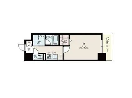 グレイス難波南(1K/2階)の間取り写真