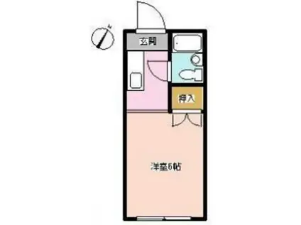 ハイツタカハシ(1K/2階)の間取り写真