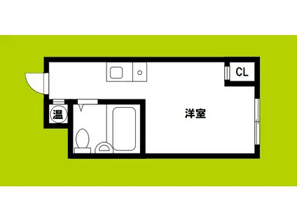 ラパンジール本田I(ワンルーム/4階)の間取り写真