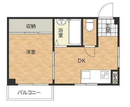 APARTMENT PONO(1DK/3階)の間取り写真