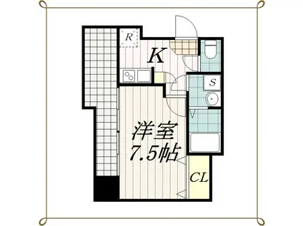 新千葉小川マンション(1K/3階)の間取り写真