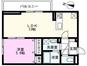 カーサ ルビア(1LDK/2階)の間取り写真