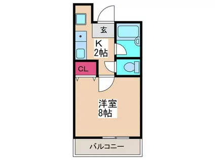 AXAS-WILL(1K/3階)の間取り写真