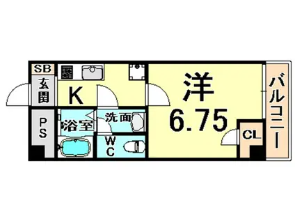 パティオ滝山(1LDK/1階)の間取り写真