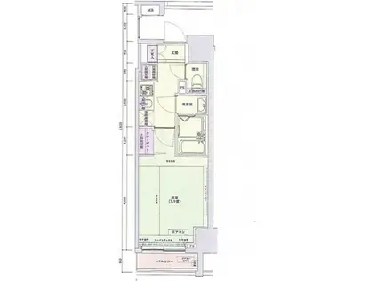 アイル銀座京橋壱番館(1K/6階)の間取り写真