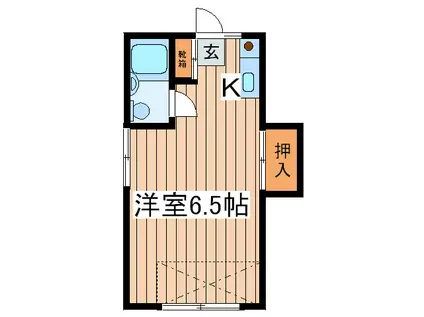セントラルホーム(1K/1階)の間取り写真