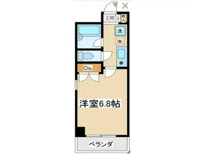 サンパラッツオ参番館 当社管理物件(1K/3階)の間取り写真