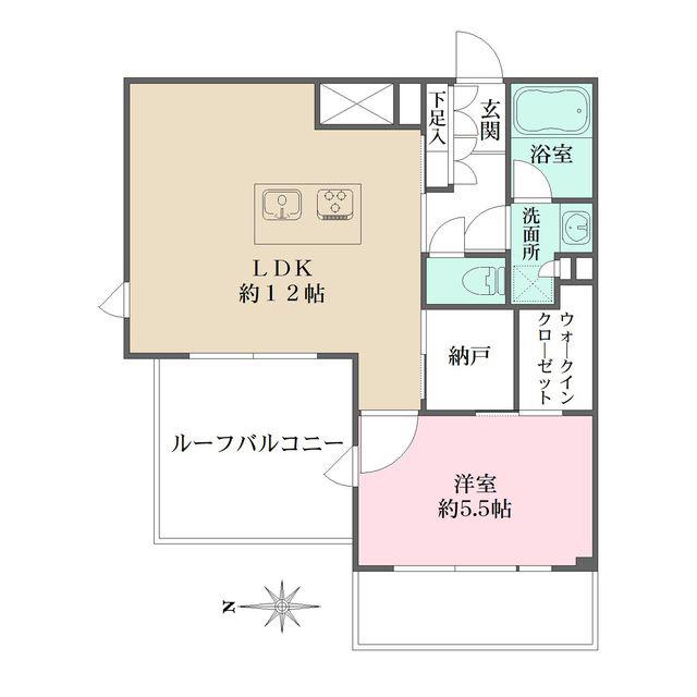 LA PERLA JIYUGAOKAII(1LDK/3階)の間取り写真
