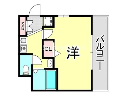 エステムコート難波ミューステージ(1K/3階)の間取り写真