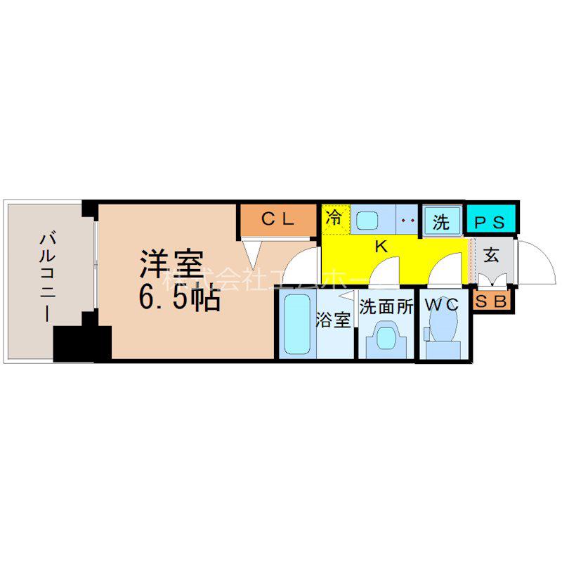 プレサンスNAGOYA本陣(1K/10階)の間取り写真