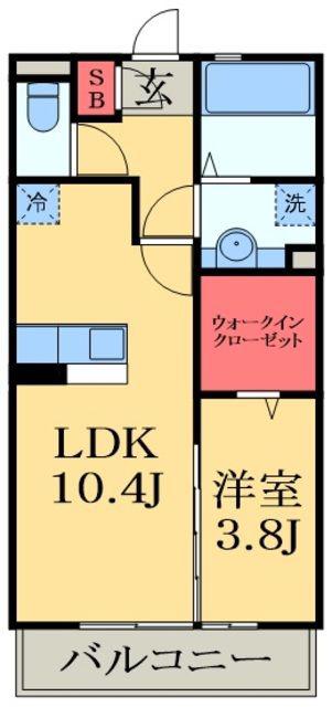 マーヴェラス(1LDK/3階)の間取り写真