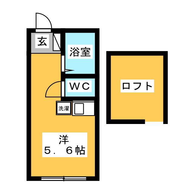 BAYMAISON保土ヶ谷(ワンルーム/1階)の間取り写真