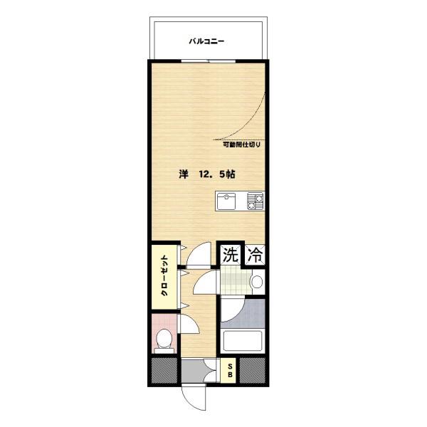 ヨシザワ18マンション(ワンルーム/2階)の間取り写真