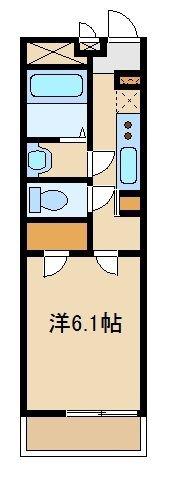 クレイノエスペランザ(1K/2階)の間取り写真