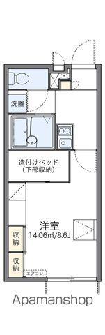 レオパレス宮崎(1K/1階)の間取り写真