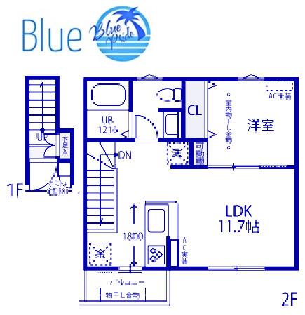 LEPOA TALO(1LDK/2階)の間取り写真