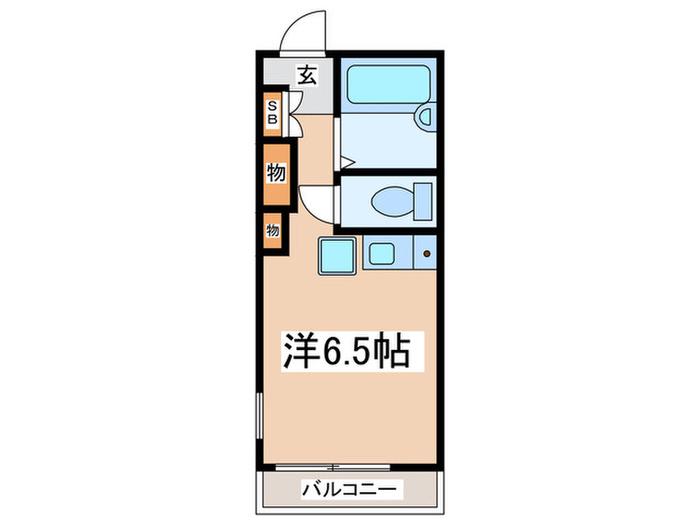 リリカル戸塚(ワンルーム/2階)の間取り写真
