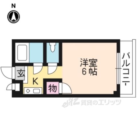 コーポシンフォニー(1K/2階)の間取り写真