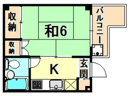 パル東須磨(1K/4階)の間取り写真