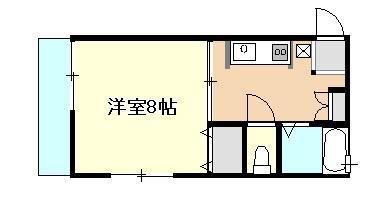 プレジール上所(1K/1階)の間取り写真