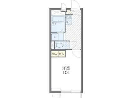 レオパレスノンノン(1K/1階)の間取り写真
