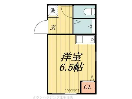 ル・ソレイユ(ワンルーム/1階)の間取り写真