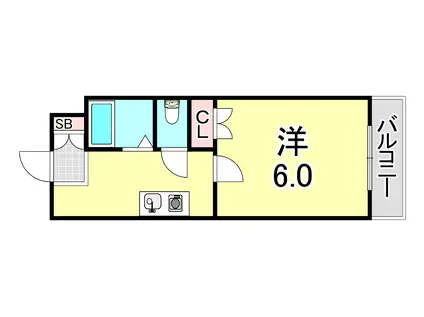 司ハイツ(1K/4階)の間取り写真
