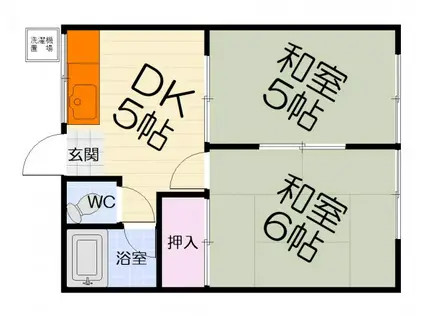 アビタ77(2DK/1階)の間取り写真