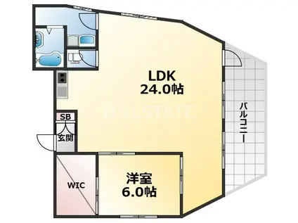 UNION B.L.D(1LDK/3階)の間取り写真