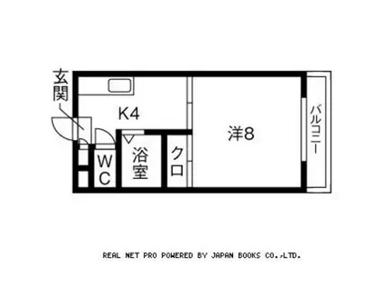 ジュネス上杉(1K/2階)の間取り写真