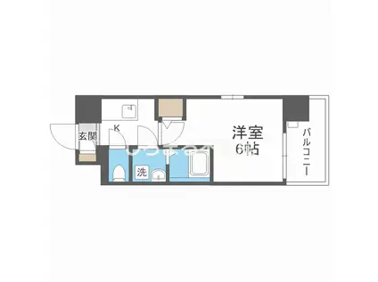 エスリード弁天町ポートヴィラ(1K/9階)の間取り写真