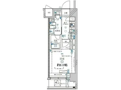 ディアレイシャス西川口(1K/7階)の間取り写真
