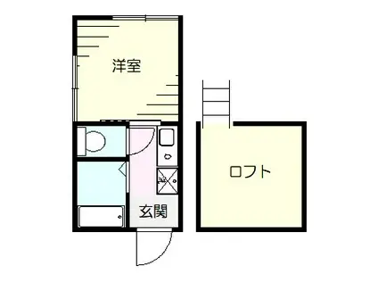 マピエス白楽(1K/1階)の間取り写真