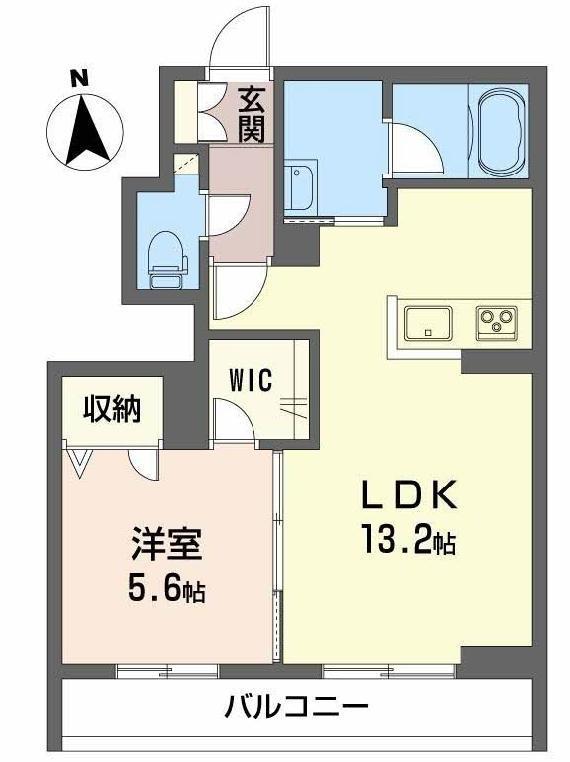 スマイリング桜田(1LDK/1階)の間取り写真